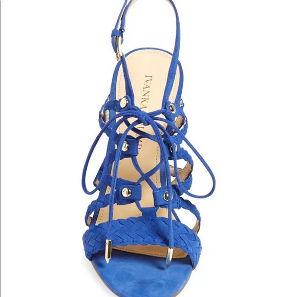 COPY - Blue Velvet High heels - Picture 2 of 2